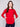 Versatile crimson sweater includes convenient front pockets, blending functionality with fashion by Charlie B.