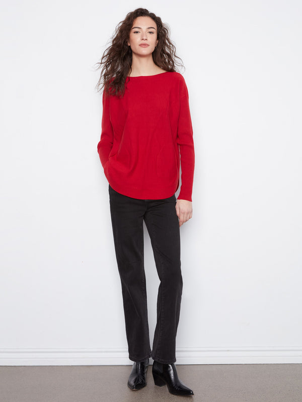 Knit Sweater With Lace-Up Cuffs - Equestrian