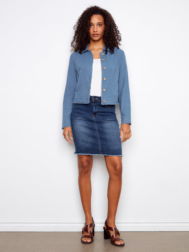 With practical front pockets, this jacket combines fashion and functionality seamlessly, making it a wardrobe staple by Charlie B.