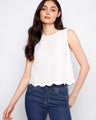This top features a loose fit, offering comfort and style for any occasion. Perfect for casual outings or relaxed settings by Charlie B.