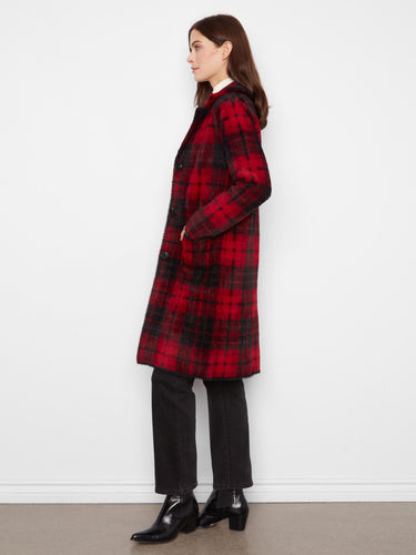 Embrace the longline silhouette of this coat, perfect for adding sophistication to any outfit by Charlie B.