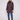 Mocha quilted puffer jacket with rib knit collar, featuring a sleek zipper front and snap buttons by Charlie B.