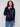 Stylish navy sweater adorned with multicolored 'LOVE' letters, crafted in a comfortable crew neck design by Charlie B.