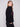 Chic black sweater showcasing a mock neck design with intricate floral soutache accents by Charlie B.