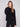 Sophisticated black sweater with relaxed fit and beautiful floral soutache embellishments by Charlie B.