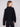 Fashionable black mock neck sweater featuring exquisite floral soutache details for added charm by Charlie B.