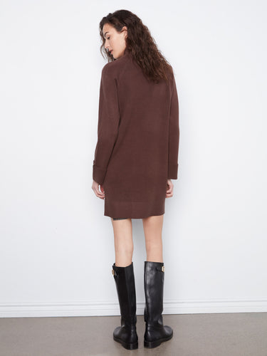 Sophisticated mock neck detail enhances the overall elegance of this piece by Charlie B.