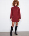 Elegant dress featuring a mock neck design, perfect for cozy and stylish wear. Crafted with care for ultimate comfort by Charlie B.