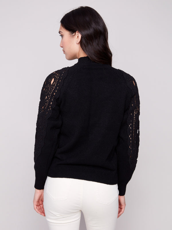 Chic design showcasing delicate crochet details, making it a versatile wardrobe staple by Charlie B.