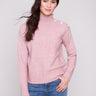 Primrose sweater featuring a cozy mock neck design in a soft wool blend for added warmth by Charlie B.