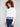 Stylish ecru sweater with mock neck and beautiful floral lace accents at the hemline by Charlie B.
