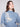 Chic denim sweater highlighted by its exquisite mock neck and detailed floral embroidery, adding a touch of elegance by Charlie B.