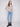 Mock neck sweater featuring a charming blue floral design and long sleeves by Charlie B.