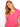 This pink tee showcases a trendy V-neck and is made of soft, lightweight cotton. Perfect for everyday wear by Charlie B.