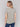 Stylish organic cotton tee with side slits in celadon, by Charlie B.