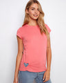 This stylish top features a chic crew neckline, perfect for casual outings. Made from 100% cotton for ultimate comfort by Charlie B.
