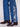 Regular rise indigo jeans adorned with beautiful paisley embroidery for added style by Charlie B.