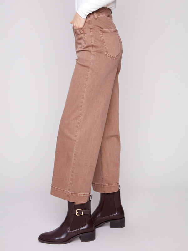 These pants come with convenient front patch pockets and back pockets by Charlie B.