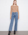 These jeans feature a wide leg design, offering a stylish and comfortable fit for any occasion by Charlie B.