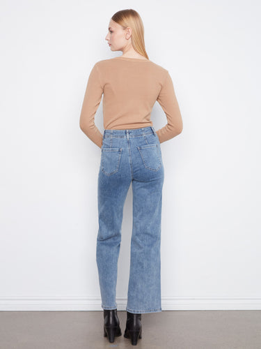 With practical patch pockets, these jeans combine functionality with fashion effortlessly by Charlie B.