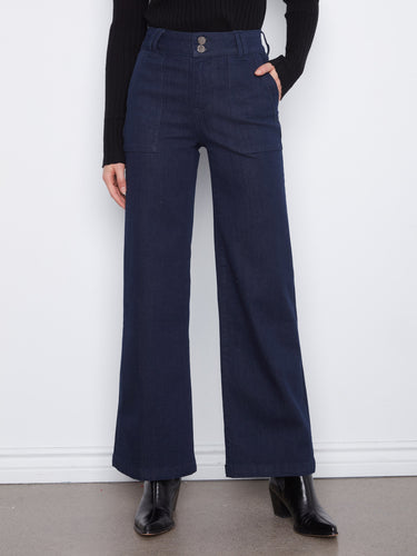 Crafted from stretch denim, these jeans ensure flexibility and comfort all day long by Charlie B.