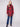 Cranberry plaid boucle knit coat with a chic tailored collar, ideal for stylish layering and comfort by Charlie B.