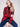 Elevate your wardrobe with this cranberry plaid boucle knit coat, complete with a sophisticated tailored collar by Charlie B.