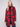 Cranberry plaid boucle knit coat designed with convenient patch pockets to keep essentials close at hand by Charlie B.