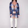 Plaid boucle knit coat featuring a chic tailored collar, perfect for elevating any outfit by Charlie B.