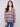 Berry plaid shirt featuring a stylish Mao collar and comfortable cotton-blend fabric by Charlie B.