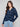 Blue plaid blouse featuring a stylish V-neck with Mao collar, perfect for casual outings by Charlie B.