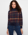 This sweater features a mock neck and a cozy plush knit, perfect for chilly days. By Charlie B.