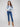 Chic blue swirl sweater with elegant drop shoulders for a relaxed fit by Charlie B.