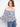 Stylish off-shoulder blouse with 3/4 sleeves and an eye-catching abstract print by Charlie B.