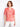 Printed Cotton Blend Half-Button Blouse - Scarlet
