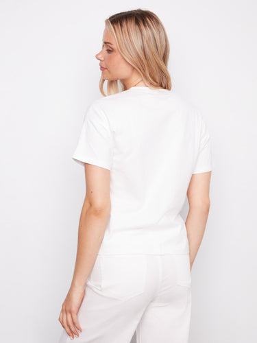 Experience the blend of style and comfort with this versatile tee, perfect for any relaxed occasion by Charlie B.