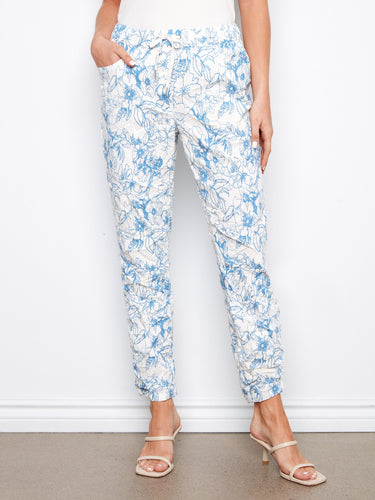 Crafted with an elastic waistband and drawstring for added comfort. By Charlie B.