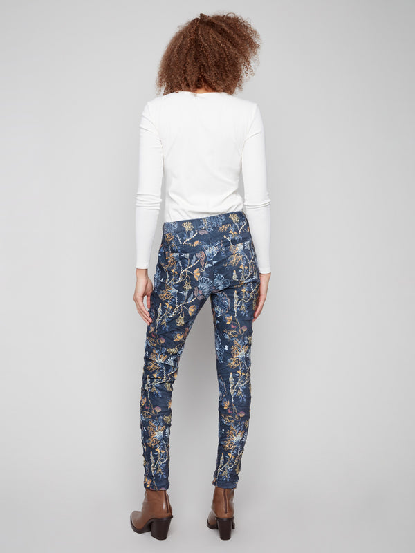 Bohemian jogger pants featuring a relaxed fit and stretch fabric, offering all-day comfort and style by Charlie B.