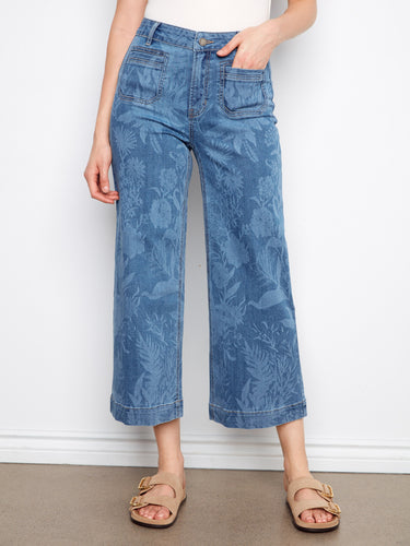 Designed with a regular rise, these denim pants offer a comfortable fit that complements any casual outfit effortlessly by Charlie B.