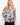 Fishnet crochet sweater with daisy print and drop shoulders by Charlie B.