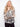 Drop shoulder design on this fishnet crochet daisy sweater by Charlie B.
