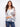 Loose fit fishnet crochet sweater with abstract print, featuring a stylish V-neck by Charlie B.