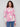 Pink abstract printed hoodie sweater featuring a hood with drawstrings, perfect for casual outings by Charlie B.