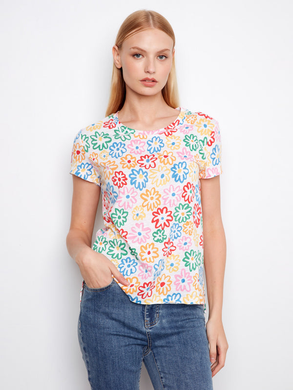 Printed Organic Cotton T-Shirt - Graffiti