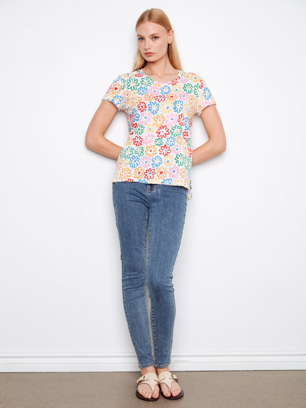 Printed Organic Cotton T-Shirt - Graffiti