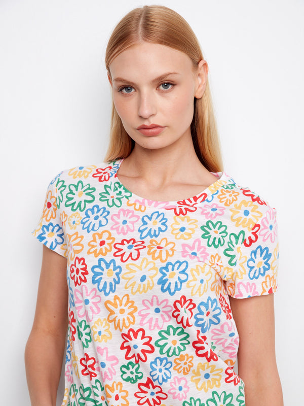Printed Organic Cotton T-Shirt - Graffiti