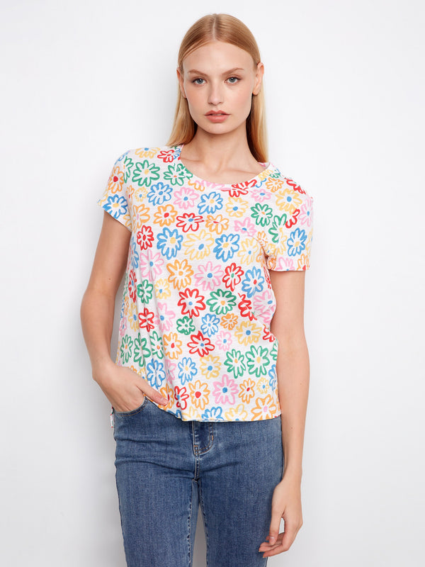Printed Organic Cotton T-Shirt - Graffiti
