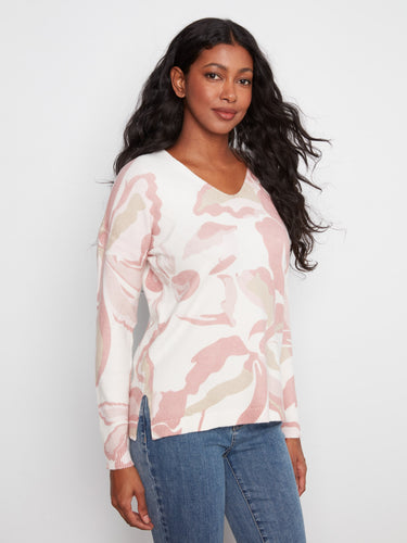 Enjoy the comfort of the drop shoulder design in this sweater, adding a relaxed yet chic vibe to any outfit by Charlie B.
