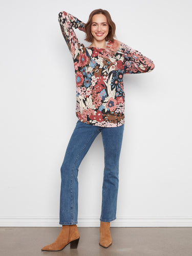 Embrace the relaxed fit of this sweater featuring drop shoulders for easy movement by Charlie B.
