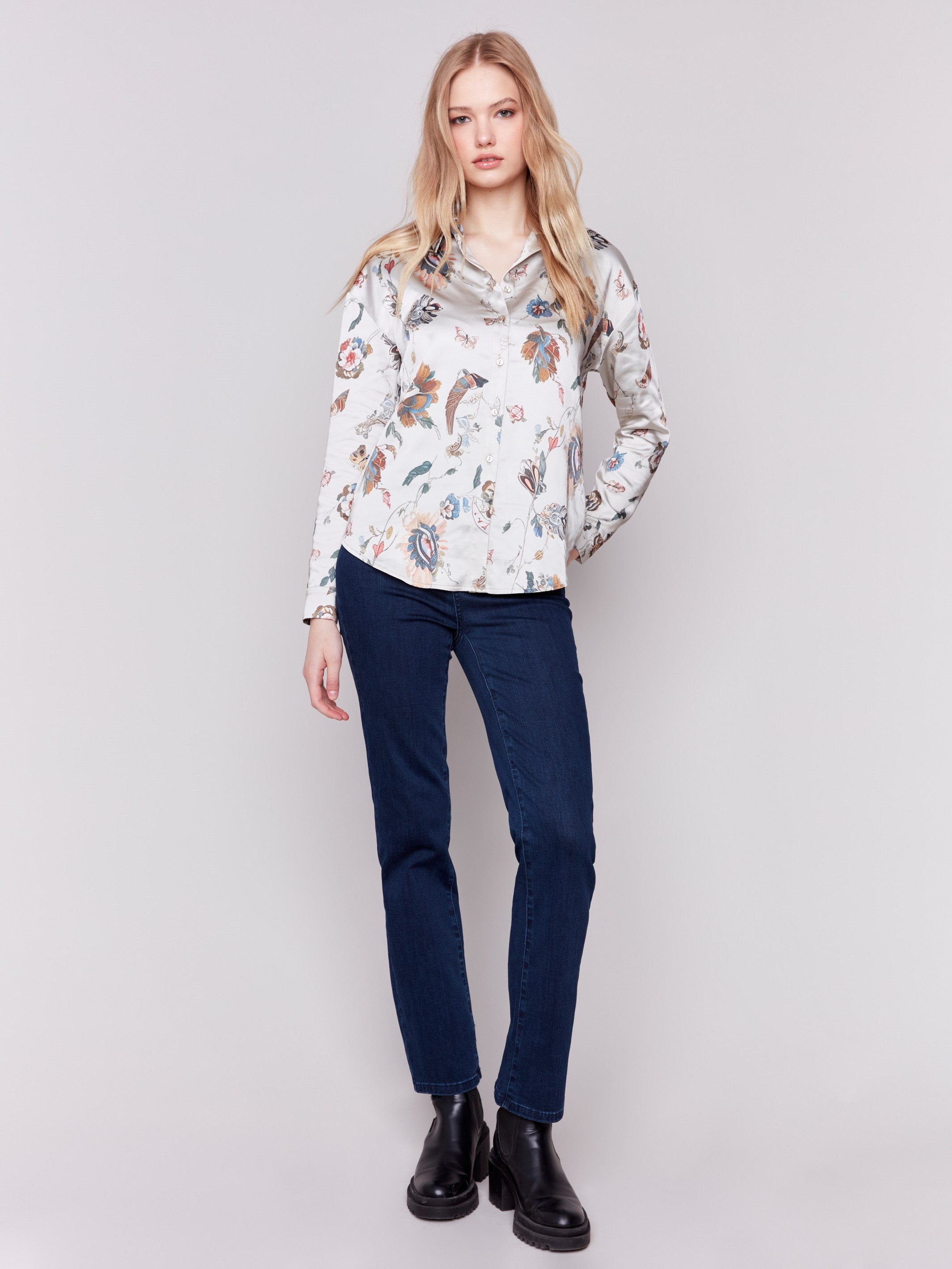 Charlie B Tile Print Blouse main image 0